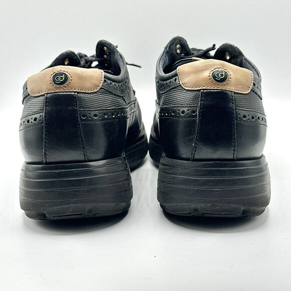 GDefy Dress Shoes Oxford Mens Size 10 Black Leather Brogue Wing Tip Comfort main image 8